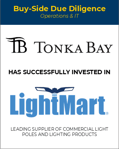 Tonka Bay has successfully invested in LightMart, a leading supplier of commercial light poles and lighting products.